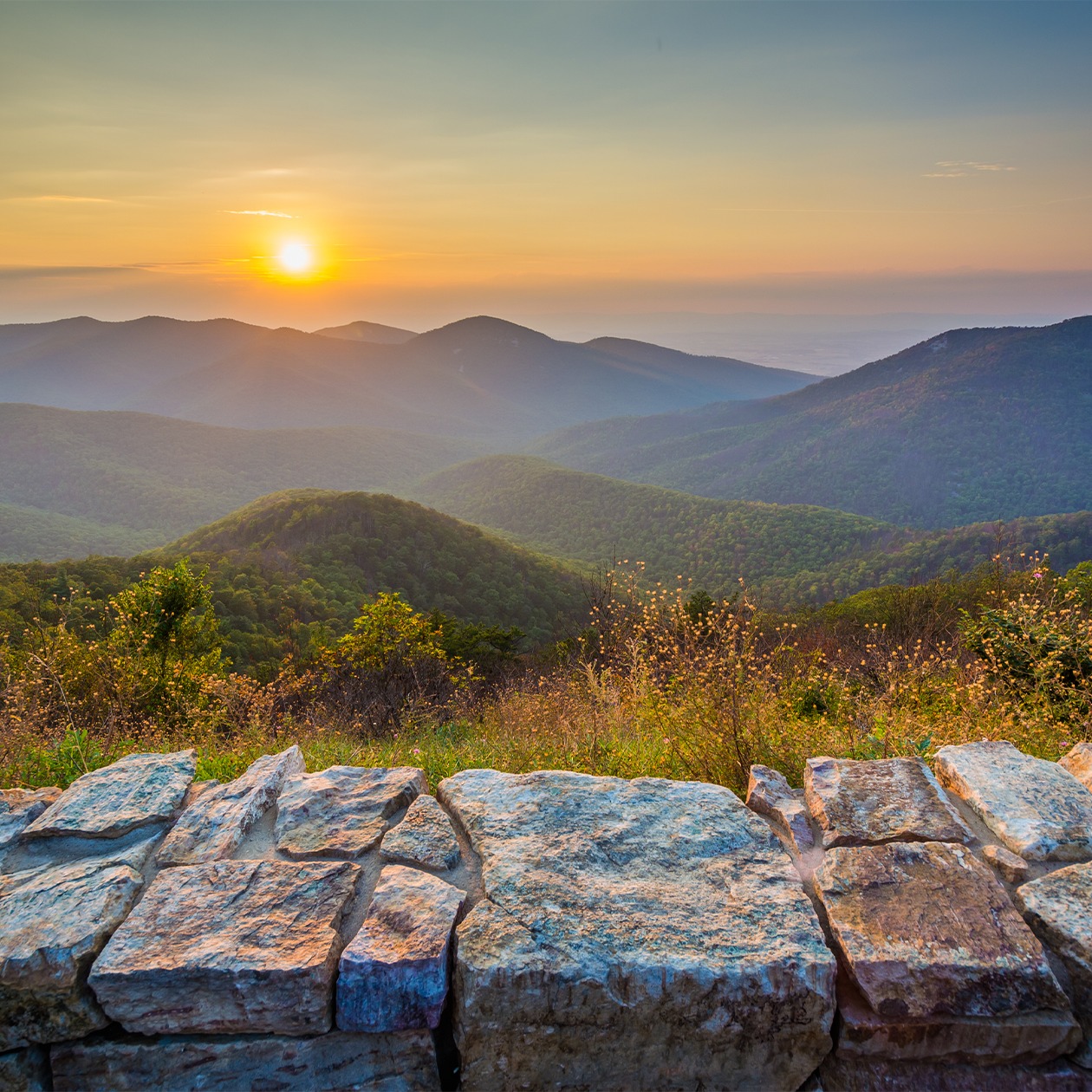 Trump Winery and the Blue Ridge Mountains