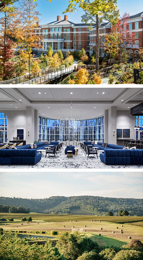 Trump Winery and the Blue Ridge Mountains
